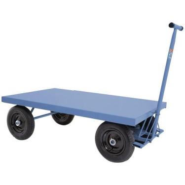 Imagem de Carro Plataforma em Chapa de Aço 400kg - FORTG