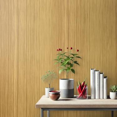 Imagem de Papel de Parede Adesivo Imita Madeira 10 Metros - Realista Autocolante Texturizado para Sala, Quarto, Cozinha e Banheiro (Madeira Ariel)