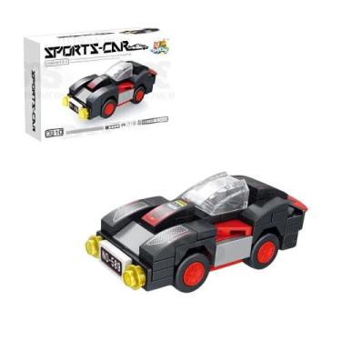 Imagem de Carrinho Blocos de Montar Sport Car Educativo Estimula Coordenação Mod
