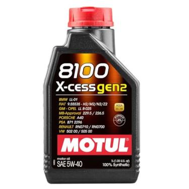 Imagem de Óleo Motul 8100 5W40 X-Cess Gen2 100% Sintético 1L