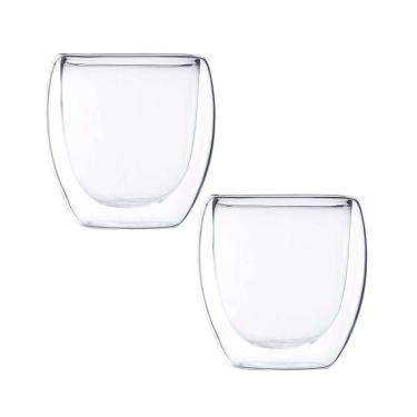 Imagem de Copos Parede Dupla Blend Vidro 250ml Maxwell