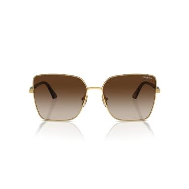 Imagem de Vogue Eyewear Óculos de sol femininos Vo4199s Butterfly, Top Havana/dourado/marrom gradiente, 58 mm