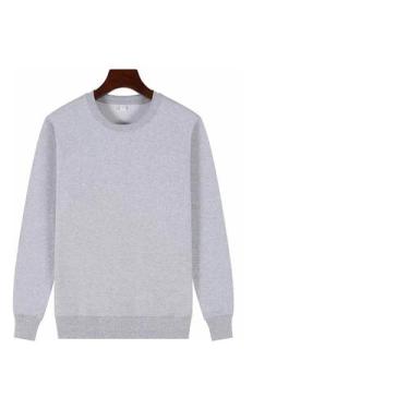 Imagem de Blusa sem Capuz Gola Careca Love Like Jesus Quentinha - LGAMN, Cinza, 