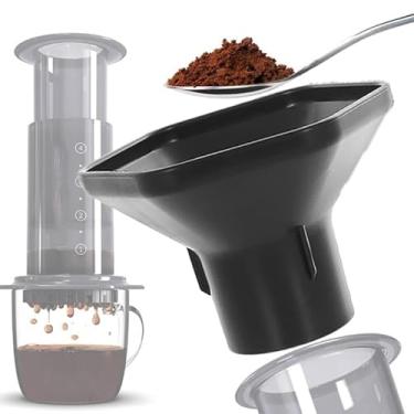 Imagem de Ferramenta de café Sesama - Funil de dosagem Aeropress compatível com acessórios originais, Go, XL, transparente, equipamento de café pronto para viagem