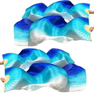 Imagem de BRYCTSISEN Ventilador dobrável manual (azul gradual)