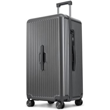 Imagem de CENSIEN Bagagem despachada, mala grande de 71 cm com rodas giratórias, capa rígida de policarbonato leve com trava TSA, Cinza, 28 Inch - Trunk Luggage