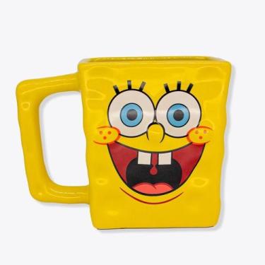 Imagem de Caneca Formato Bob Esponja 3D 450ml Oficial Nickelodeon - Zona Criativ