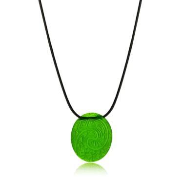 Imagem de huiphong Colar Moana com pingente de pedra verde, acessórios para cosplay de Halloween, Resina, resina