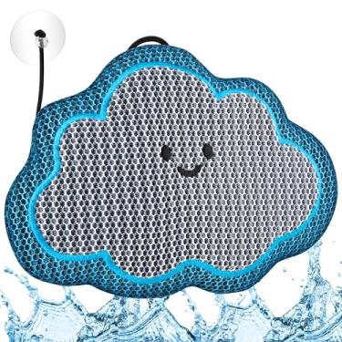 Imagem de Banheira de hidromassagem, absorvente de espuma, em forma de nuvem, esponja absorvente, reutilizável, 3D, porosa para spa e piscina, limpador de banheira de hidromassagem, esponja lavável, removedor