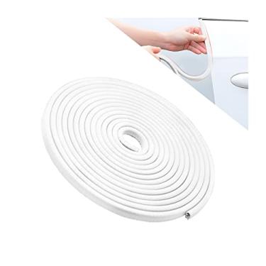 Imagem de Protetores de borda para porta de carro, 10 pés de vedação de borracha em forma de U, protetor de porta automotivo sem cola necessária, acessórios de proteção de borda de porta de carro universais para a maioria dos carros, acessórios de carro (Branco/10FT)