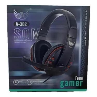 Imagem de Fone Gamer A-302 Ltomex  Som 3D, Microfone Potente e Luz Incrível! - E