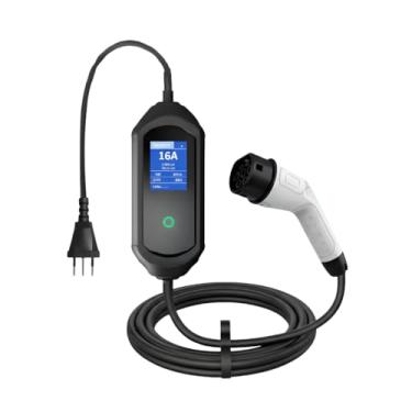 Imagem de Nova vida, Carregador Para Carro Elétrico 3.5kW 16A Portátil Com IP65 8 Níveis de Proteção Segurança Eficiência e Durabilidade