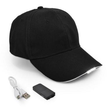 Imagem de Boné de beisebol LED, recarregável UltraKey, sem usar as mãos