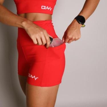 Imagem de Short Flash para Corrida e Treinos - Cian Sports, Cardinal pink, P