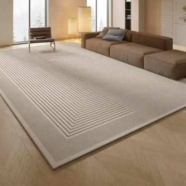 Imagem de Tapete para sala de estar, área grande, cabeceira, sofá linear, mesa de centro, almofada, decoração para casa (80x120cm - feltro/9)