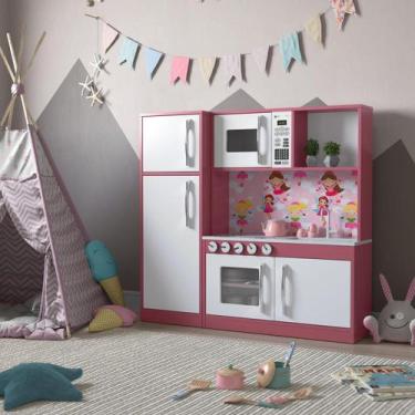 Imagem de Brinquedo Cozinha Infantil Diana Com Refrigerador Pia Forno - LOJAS PR