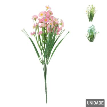 Imagem de Buquê de Flores 36cm Artificial Crisântemo Color - Tudo em Caixa