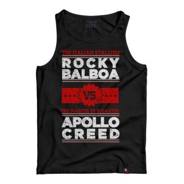 Imagem de Camiseta Regata Anos 80 Rocky Balboa Vs Apollo Creed Filme - King of G