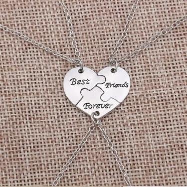 Imagem de Colar combinando para Best Friends Forever and Ever para presente de aniversário, Natal para melhor amigo, regular, Aço inoxidável, Sem Pedra Preciosa