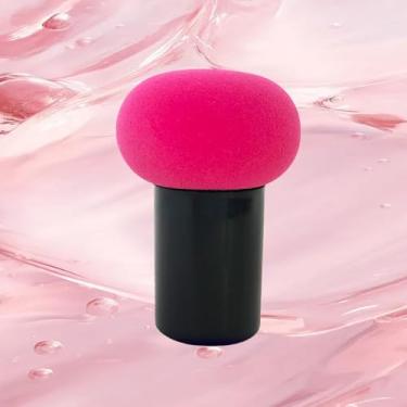 Imagem de Pincel de maquiagem macio cabelo redondo detalhe corretivo escova, pacote com 2, vermelho