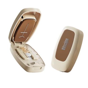 Imagem de Cortador de comprimidos para comprimidos pequenos e pequenos - Cortador de comprimidos 1/4 - Corta vários comprimidos com precisão - Botão de encaixe fácil de abrir. Almofada removível antiderrapante