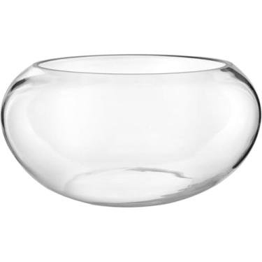 Imagem de Vaso Decorativo Enfeite Redondo Home&co Vidro 18x35cm Transparente