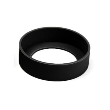 Imagem de Almofada de garrafa de bebida Caneca de silicone para copo de silicone antiderrapante manga inferior de copo de vácuo base de copo de água suporte de garrafa de água porta-copos de copo de água (preto