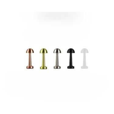 Imagem de Abajur de Mesa, Luminaria Abajur de Mesa Led Bar Café 3 Cores Sensor de Toque Recarregável Jantar Lâmpada Decorativa(Modelo 7623,Prata)