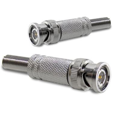 Imagem de Conector Bnc Com Mola E Parafuso 4Mm Para Cftv