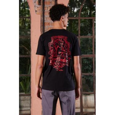 Imagem de Camiseta Unissex Harry Potter Grifinória - Preto - BANDUP, G, Preto, U