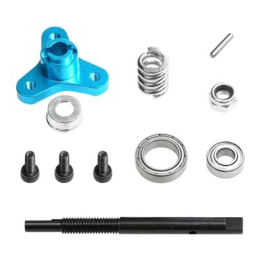 Imagem de JunZheHub Kit de Montagem de Embreagem para Carro RC, Conjunto de Volante de Precisão, Campânula de Embreagem, Peças Deslizantes de Atualização, Eixo de aço E L, Azul