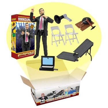 Imagem de do locutor do equipamento de luta livre #5 para bonecos de ação de luta livre