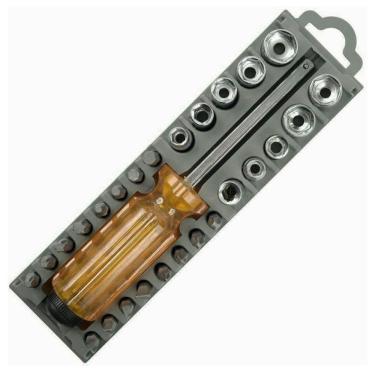 Imagem de Jogo De Chave Bits Com 28 Peças Phillips Fenda Torx