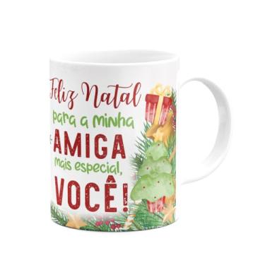 Imagem de JPS INFO, Caneca Natal Família - Feliz natal Amiga - 325ml
