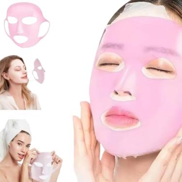 Imagem de Máscara Facial de Silicone Reutilizável - Hidratação Prolongada (Rosa)