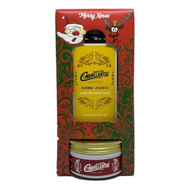 Imagem de Kit Natalino Caballeros (Herbal Essence 140ml + Firm Pomade 110g + Caixa Presente)