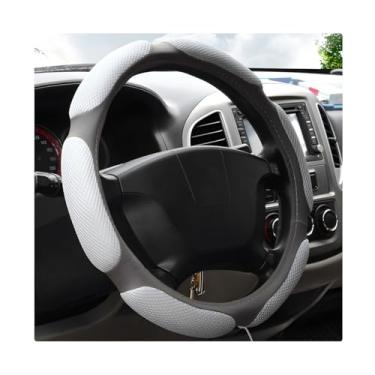 Imagem de NYTKL Capa de volante de carro, protetor de volante antiderrapante de 38 cm, almofada macia, respirável, seda gelada, envoltórios de roda automotivos, aderência confortável para a maioria dos veículos