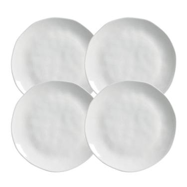 Imagem de Jogo De Pratos Fundo 21Cm 600Ml Kit 4 Peças New White Branco