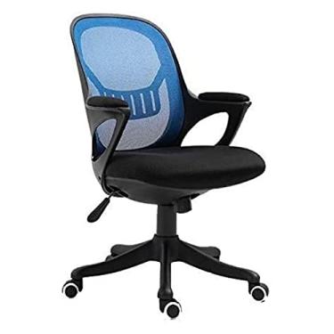 Imagem de Cadeira de escritório cadeira de mesa de escritório encosto cadeira de trabalho cadeira de escritório assento de apoio de braço cadeira de computador cadeira de elevação giratória cadeira de jogos de