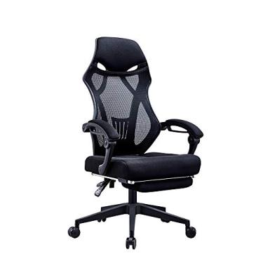 Imagem de Cadeira de escritório cadeira de jogos cadeira de computador cadeira de escritório de malha ergonômica cadeira de computador com encosto alto cadeira de mesa cadeira de malha com almofada grossa macia