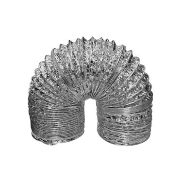 Imagem de Duto Flexível Alumínio para Ar Condicionado, Tubo de Ventilação, Coifas, Exaustores - 1 Metro (100mm)