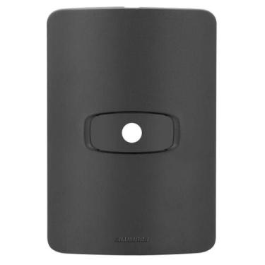 Imagem de Placa Saída De Fio 4X2 - Alumbra Gracia Black Maxx - Gbmx039