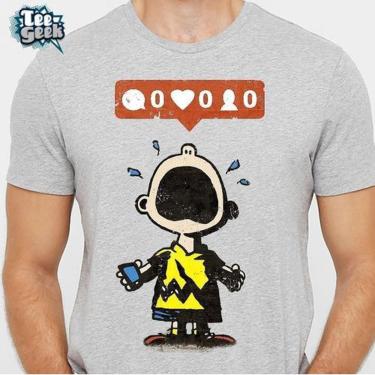 Imagem de Camiseta Do Snoopy Charlie Brown Forever Alone-Masculino