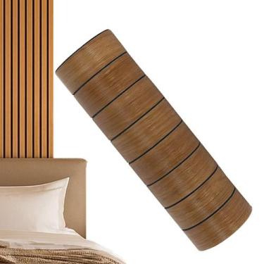 Imagem de Painel Ripado Parede Adesivo Autocolante Flexivel Decoraçao Amadeirada