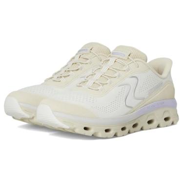 Imagem de Skechers Tênis feminino Go Run Consistent 2.0 Captiva Hands Free Slip-ins, Ntpr=natural/roxo, 40