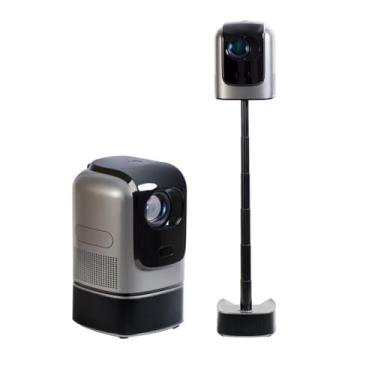 Imagem de Portable WiFi Projector 4K Support, Native 1080P, Android Smart Home Theater Video Projector with 180° Adjustable Hidden Stand, Mini LED Movie Projector for Outdoor Camping & Indoor Use.