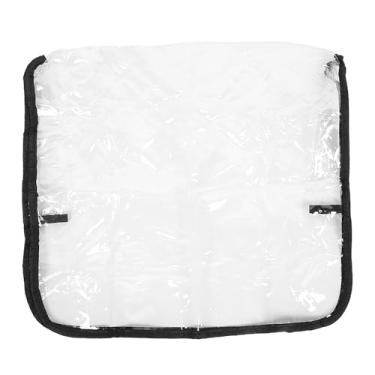 Imagem de Capa protetora para encosto de cadeira de salão de cabeleireiro profissional à prova d'água transparente em PVC protetor para barbearia tamanho universal 47,5 x 43,5 cm