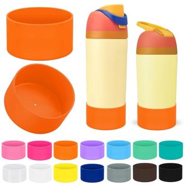 Imagem de Limotex 2 peças de botas protetoras de silicone compatíveis com Owala Kids de 473 ml e 496 g, acessórios para 340 g - antiderrapantes, resistentes a arranhões, adequadas para escola, ao ar livre