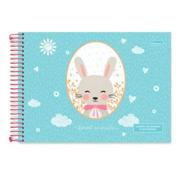 Imagem de Caderno Espiral Cartografia E Desenho 80 Folhas Forest Animals Cadersil Estampa 2