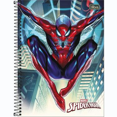 Imagem de Caderno Capa Dura Universitário Spider-man 1 Matéria 80 Folhas Tilibra Estampa 1
